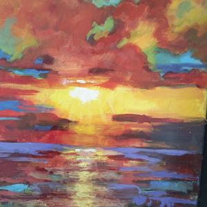 SUNSET ON THE MEDITERRANEAN